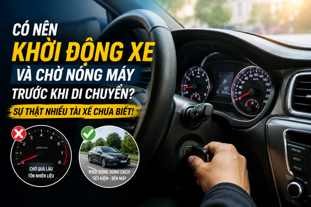 khởi động ô tô, nóng máy ô tô, động cơ ô tô, kinh nghiệm ô tô, sử dụng ô tô đúng cách, mẹo ô tô, bảo dưỡng ô tô, lái xe an toàn, xe hơi, kiến thức ô tô