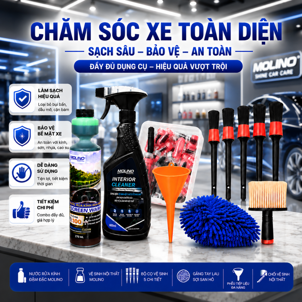 combo-cham-soc-xe-toan-dien-molino-7-mon-nuoc-rua-kinh-ve-sinh-noi-that-bo-co-gang-lau-choi-pheu-va-lop-khan-cap